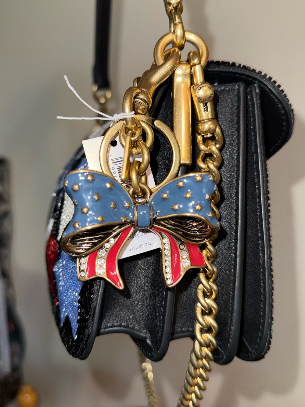 Coach Americana Bow Bag Charm